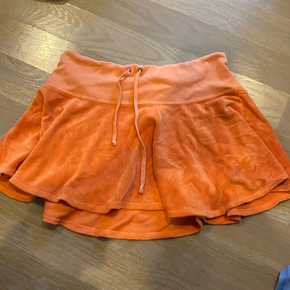 Juicy Courture Orange Mini Skirt